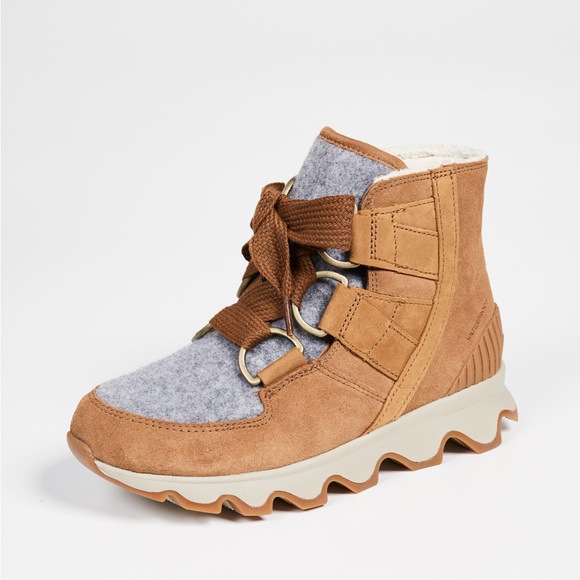 Sorel Kinetic Short Lace Up Booties Sz 10 - Picture 3 of 16